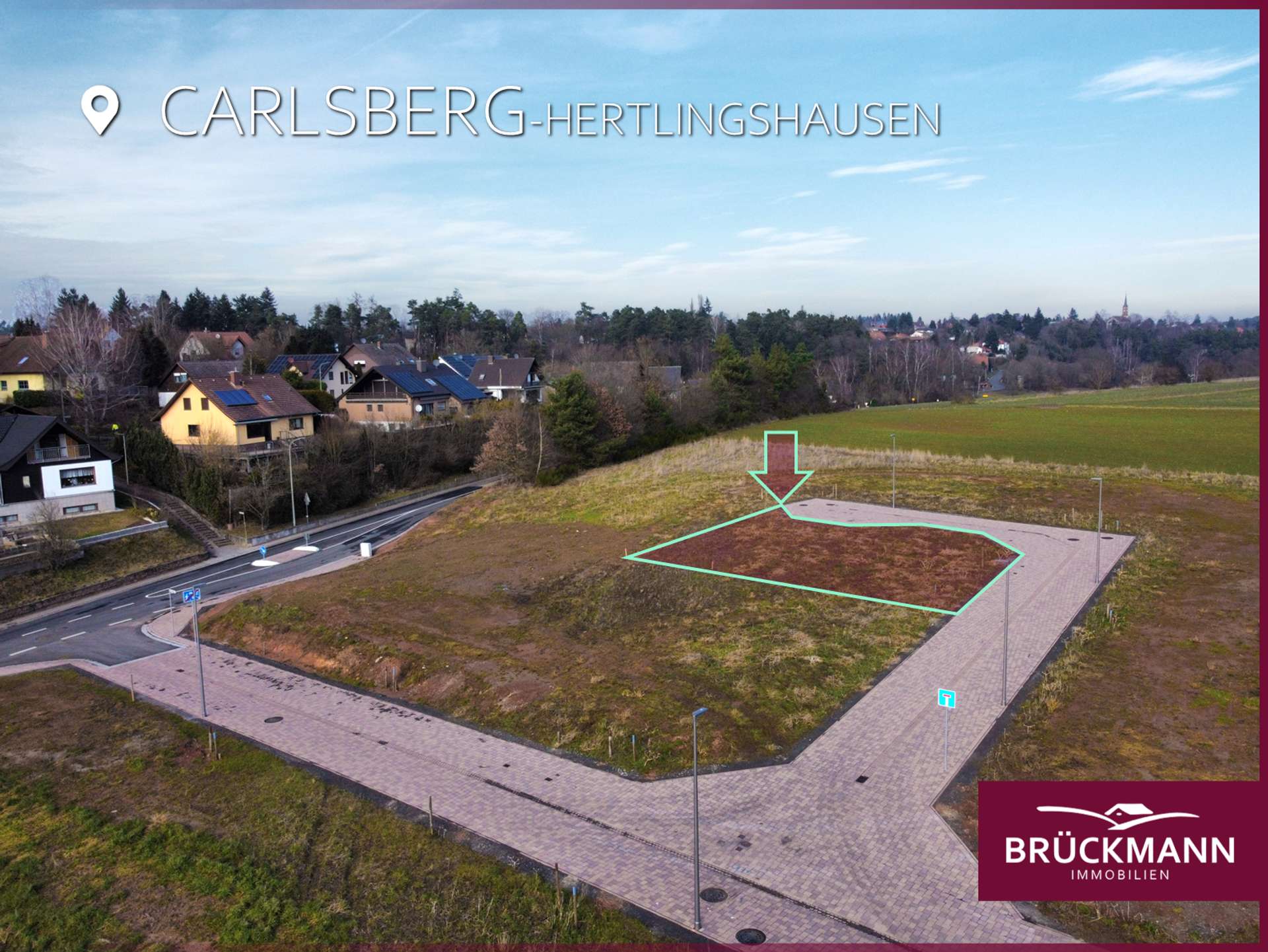 Schönes, erschlossenes Baugrundstück (386 m²) im Neubaugebiet „Am Ringelsberg“ Hertlingshausen!, 67316 Carlsberg-Hertlingshausen, Wohngrundstück