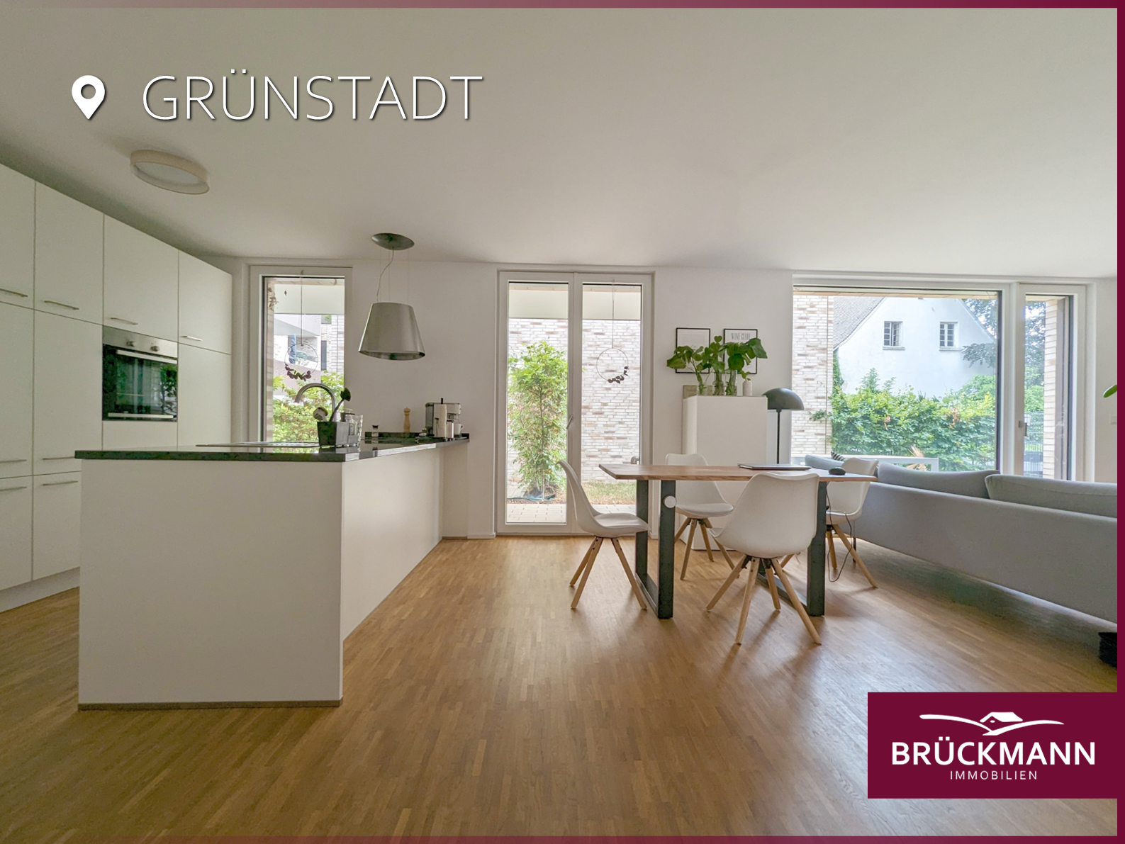 Exklusiv wohnen in moderner & barrierefreier 3-ZKB EG-Wohnung mit Garten!, 67269 Grünstadt, Erdgeschosswohnung