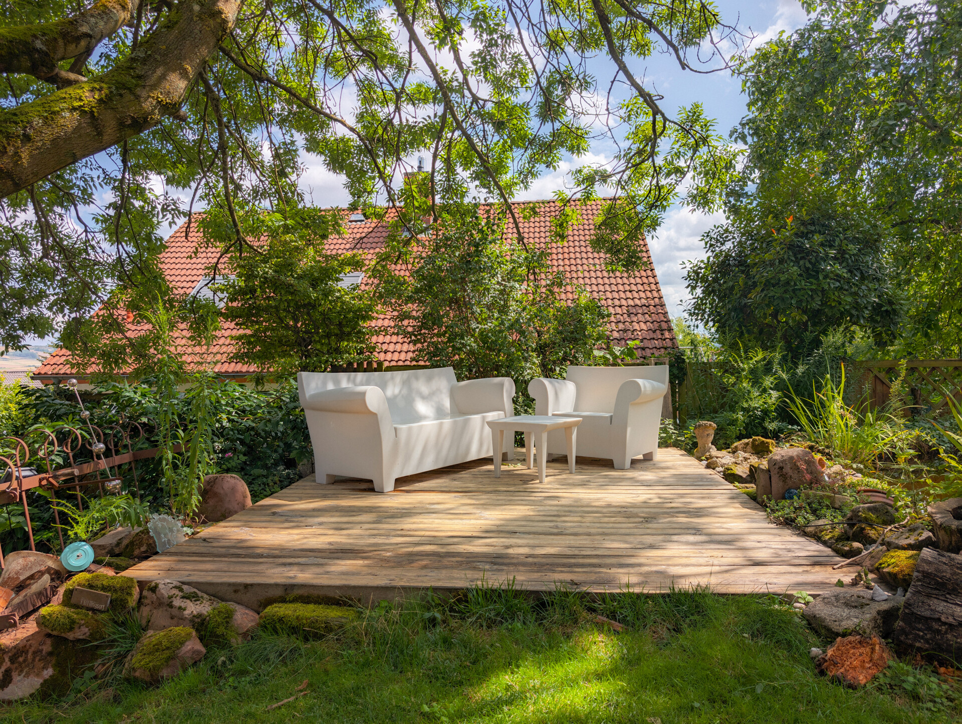 Sitzecke im Garten