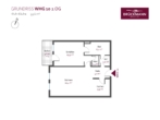Grundriss - 2-ZKB Etagenwohnung mit Westbalkon und Aufzug in zentraler Lage von Grünstadt