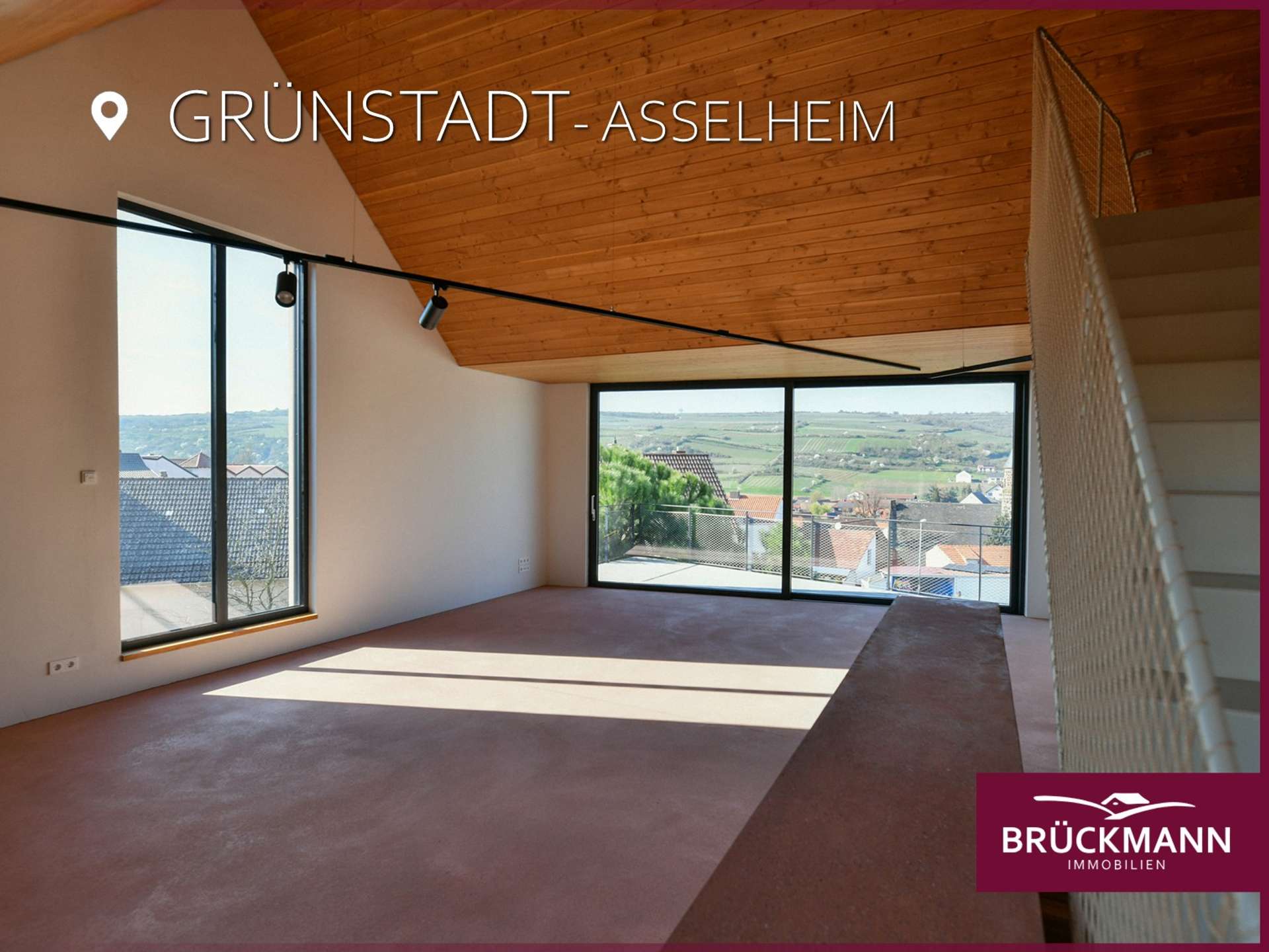 Architektur, die Raum lässt – Design-Maisonette mit Weitblick #Erstbezug, 67269 Grünstadt / Asselheim, Maisonettewohnung