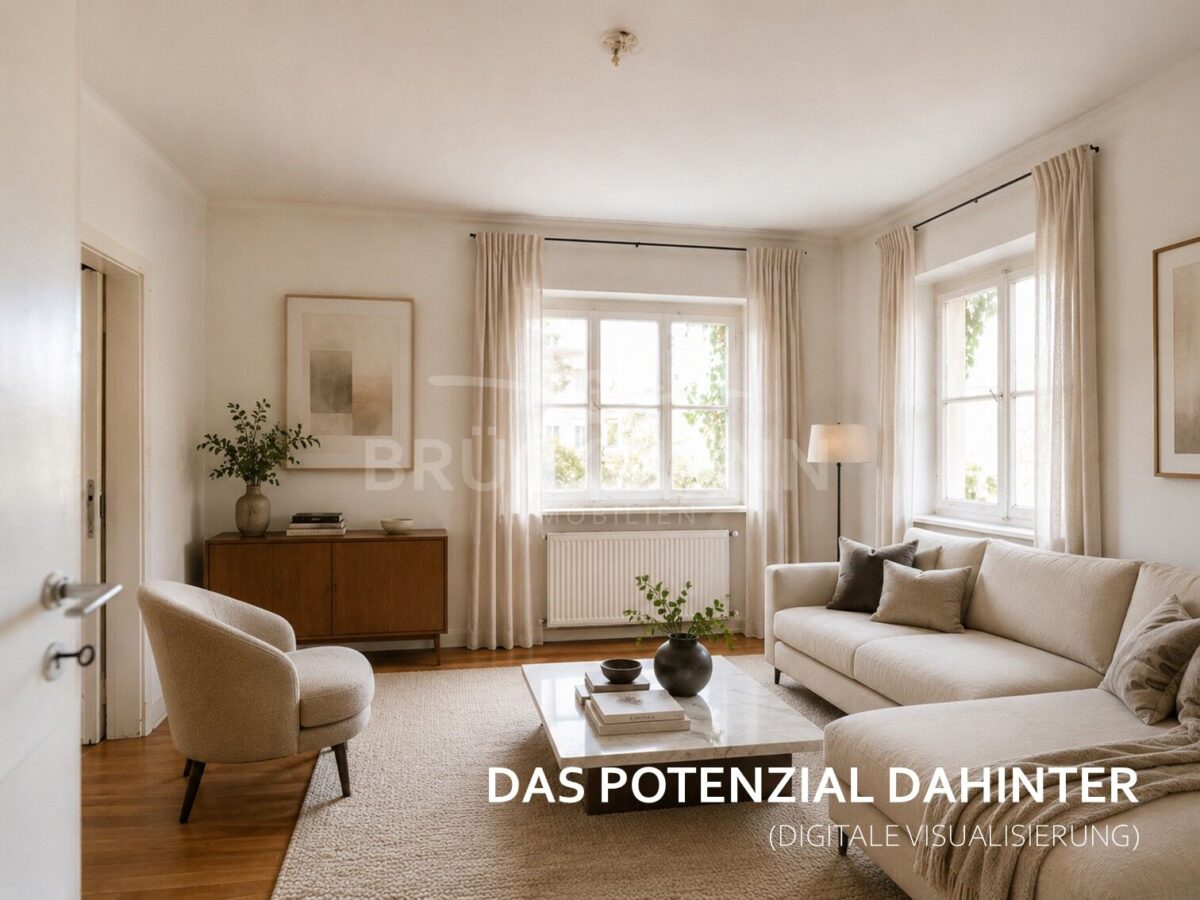 Wohnzimmer (digit. visualisiert)
