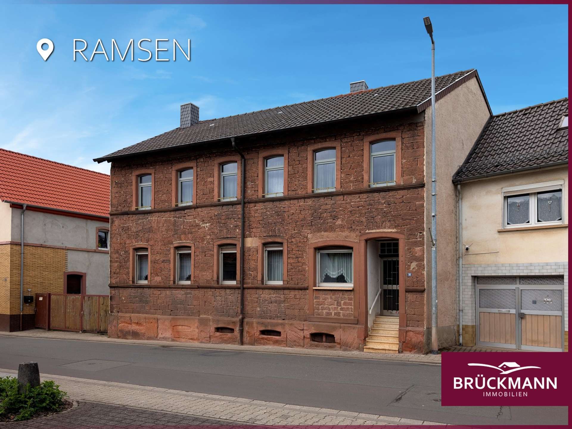 Sandstein, Scheune, Panoramablick vom Garten: Familienhaus mit Geschichte und Weitblick!, 67305 Ramsen, Einfamilienhaus
