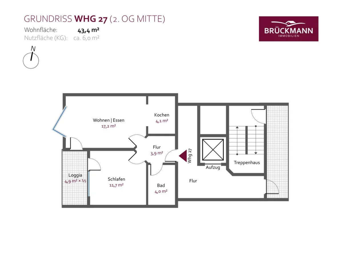 Grundriss Whg 27