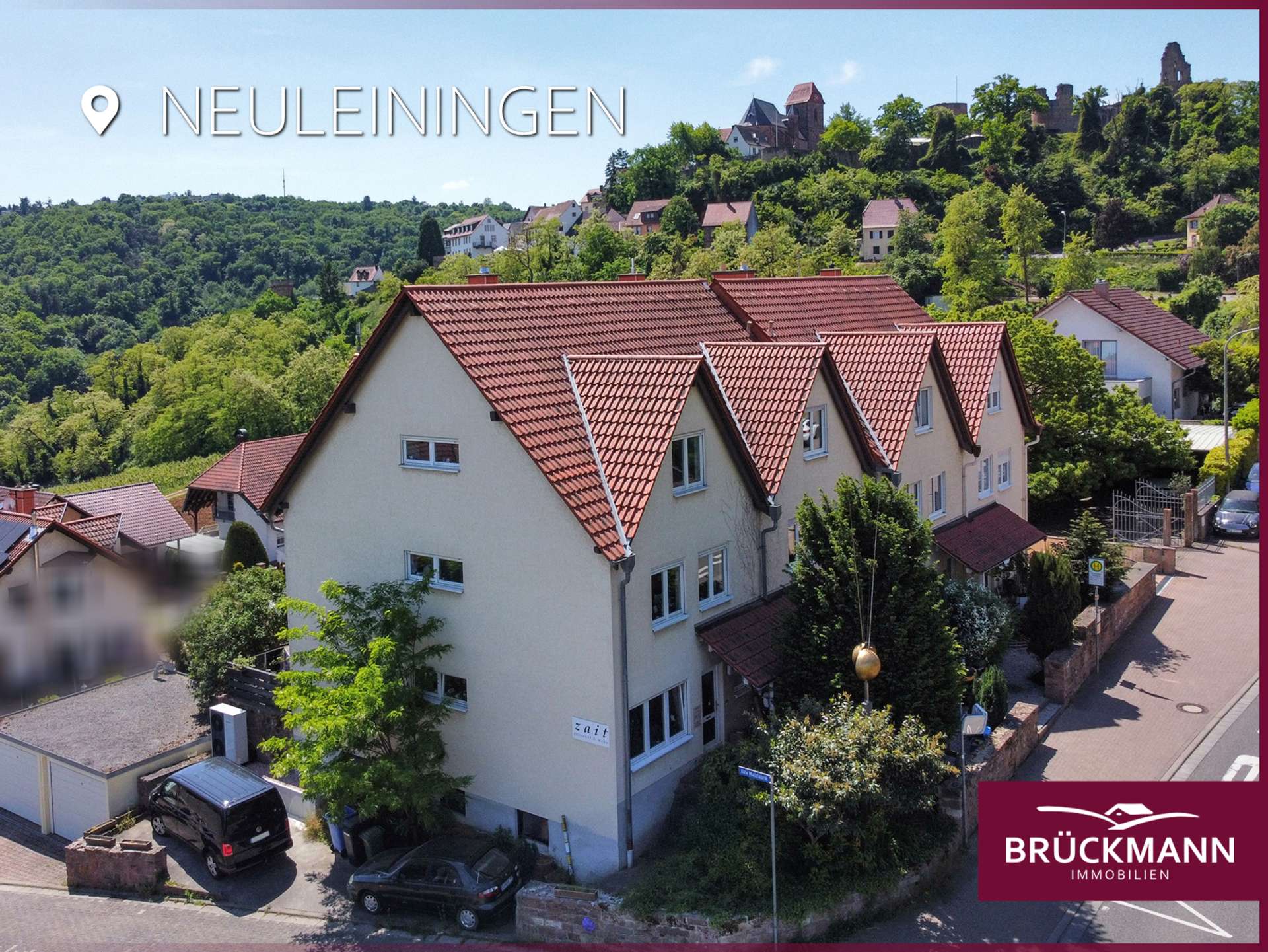 Reihenendhaus mit Burg- & Weitblick: Wohnen am Fuße der Altstadt, 67271 Neuleiningen, Reihenendhaus