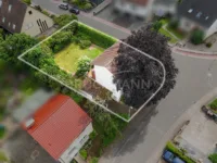 Luft-Perspektive aufs Grundstück