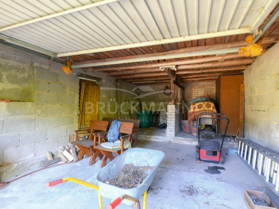 Blick in die Garage