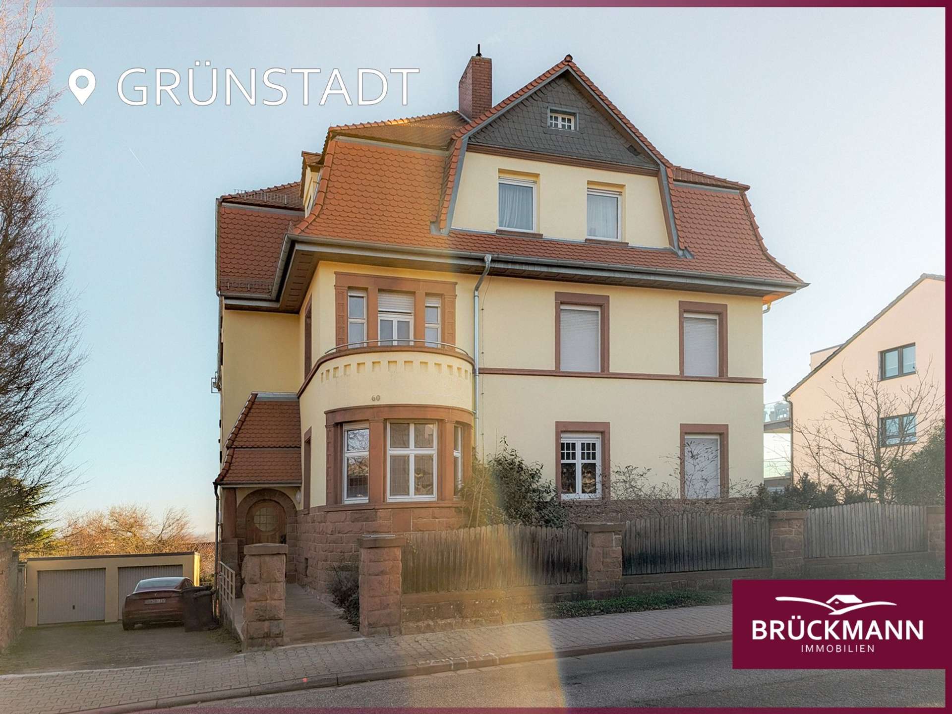Möblierte Wohnung mit Wintergarten und Stil im Gründerzeithaus – sofort bezugsfrei!, 67269 Grünstadt, Souterrainwohnung