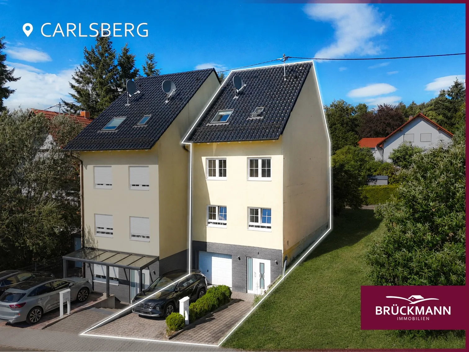 Dort zuhause sein, wo andere Erholung suchen – gepflegt, modern & mitten im Grünen!, 67316 Carlsberg, Doppelhaushälfte