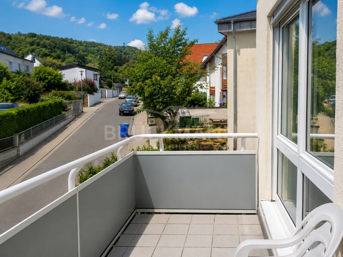 West-Balkon mit Abendsonne