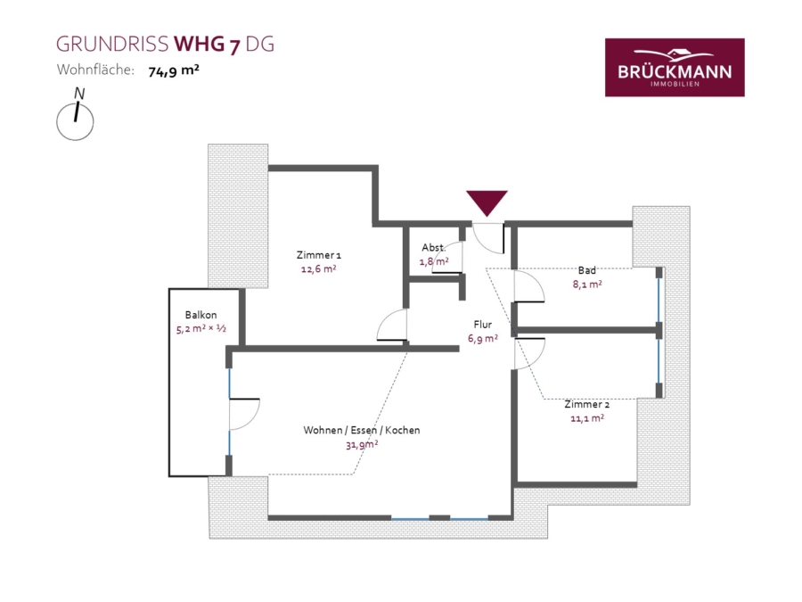 Grundriss Whg 7